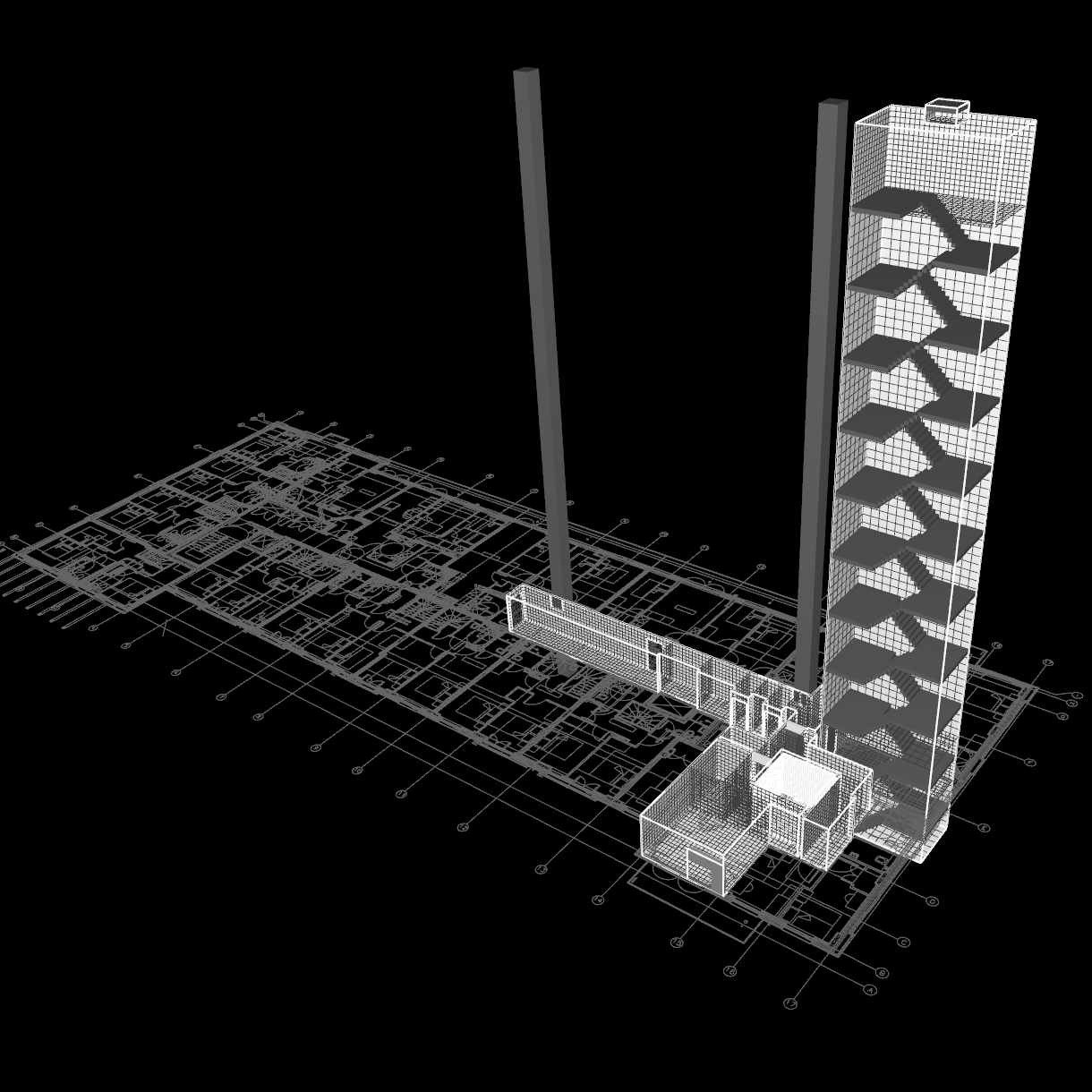 Residential dual-shaft ventilation CFD output